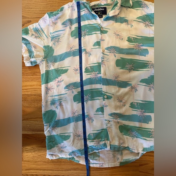 Chubbies Shirt Men's Sz Large Tropical Palm Short Sleeve Casual Lightweight - Picture 12 of 12
